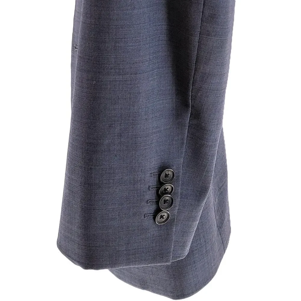 KENNETH COLE AWEARNESS Mens Classic Business Navy Blazer Sports Coat Jacket 42R